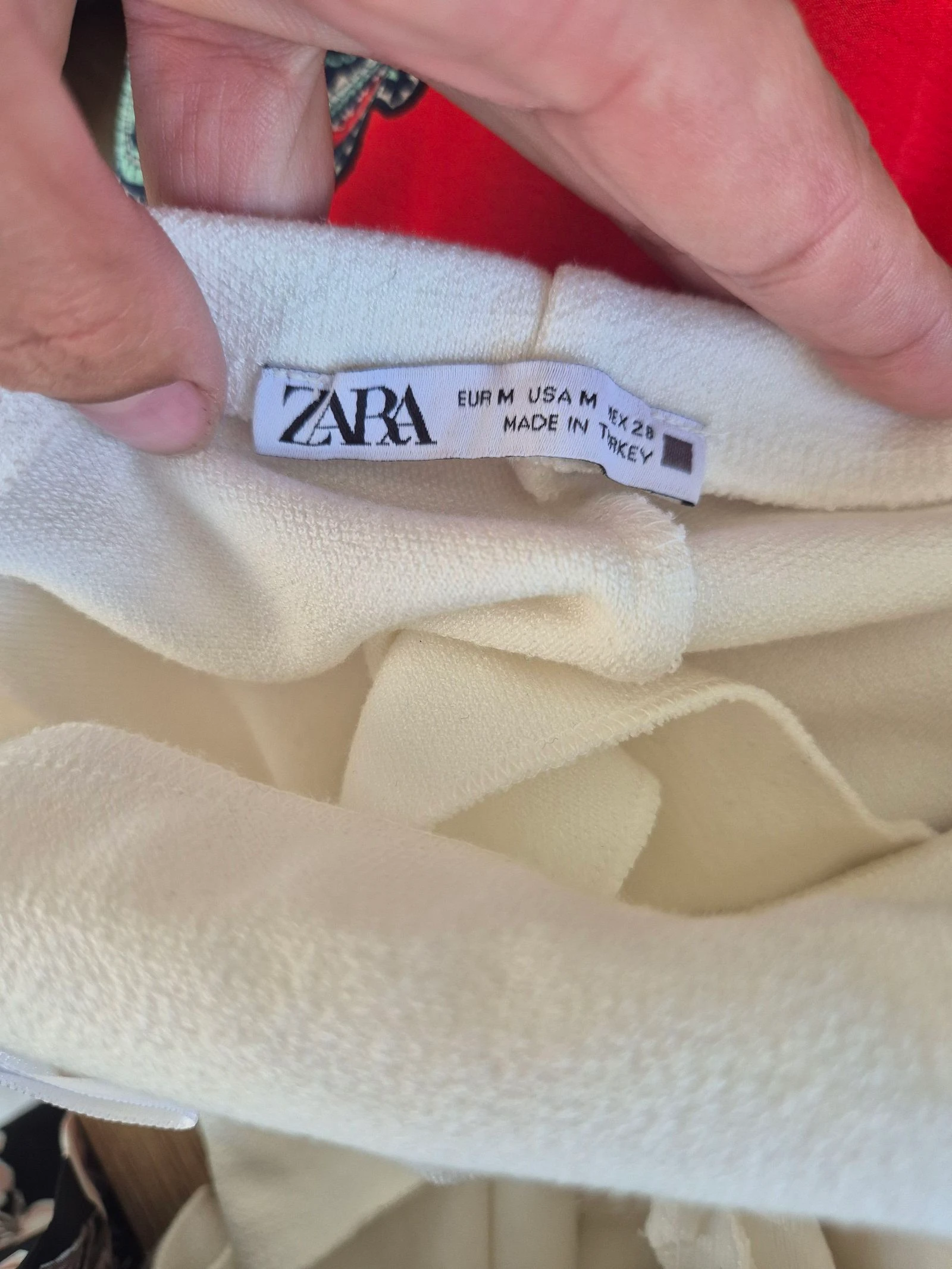 Vestido bustier Zara branco cru midi justo com recortes elegante para coquetel tamanho M 38 – photo 6